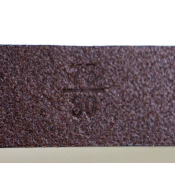 Massimo Dutti BROWN REAL LEATHER SKINNY 3/4"Wd CASUAL DRESS BELT Sz 75-80 (C76 - Picture 7 of 13